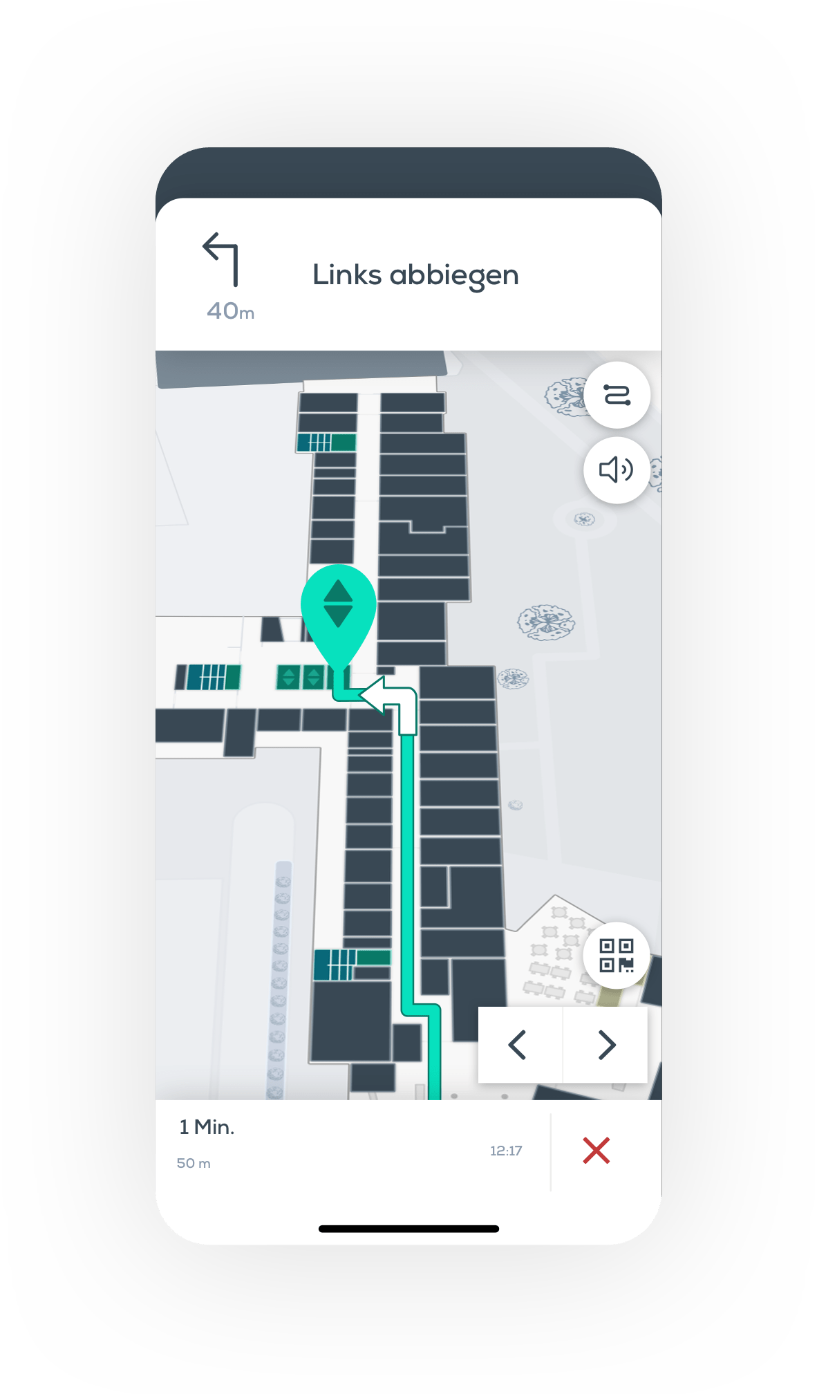 Step-by-Step, Indoor Navigation, Ortung, iBeacon