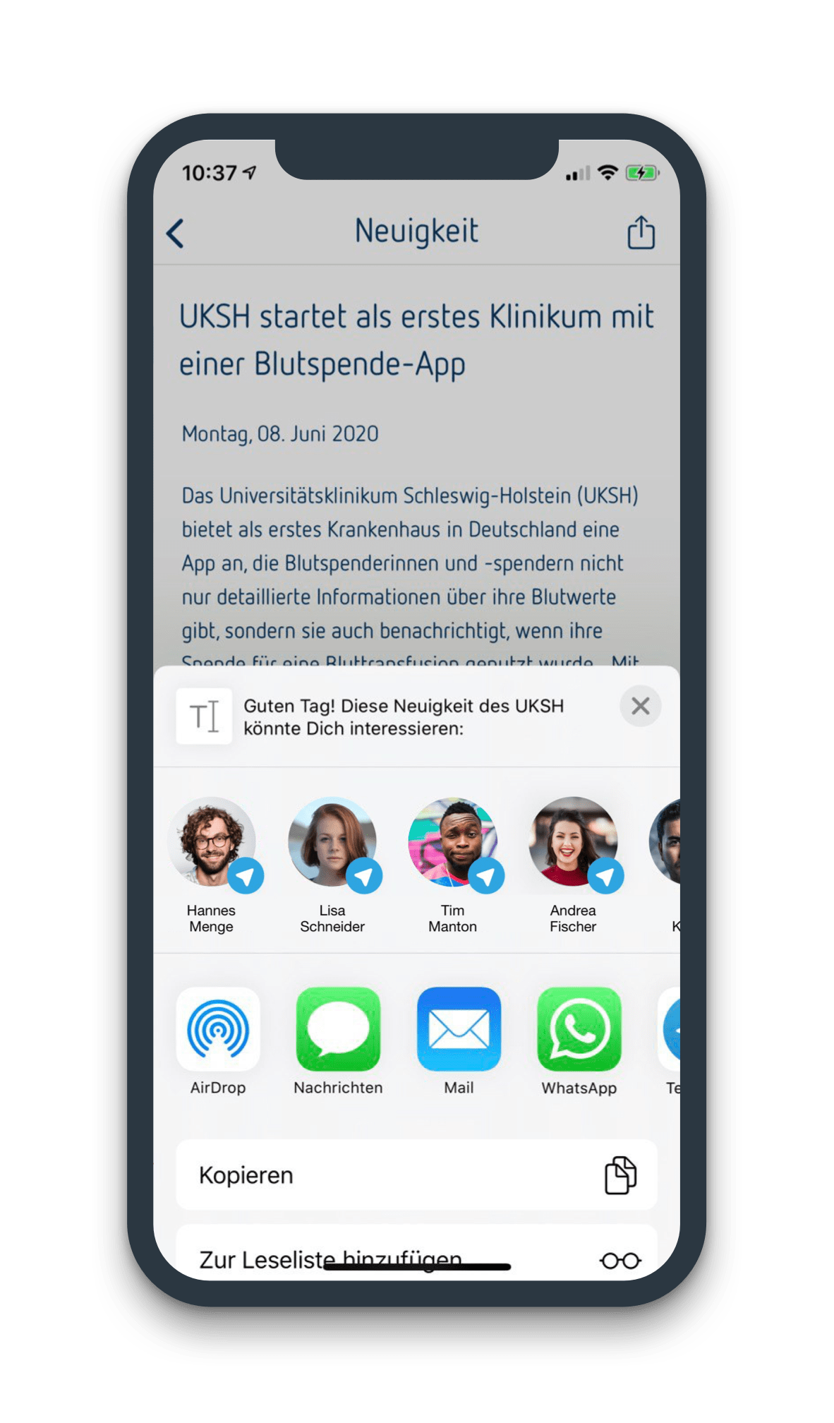 Referenzmockups-UKSH-7@3x-1 Step-by-Step, Indoor Navigation, Ortung, iBeacon